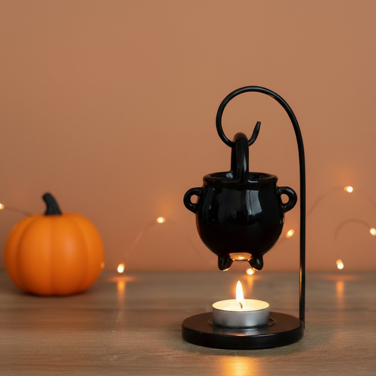 Black Hanging Cauldron Oil Burner - Witchy Gifts