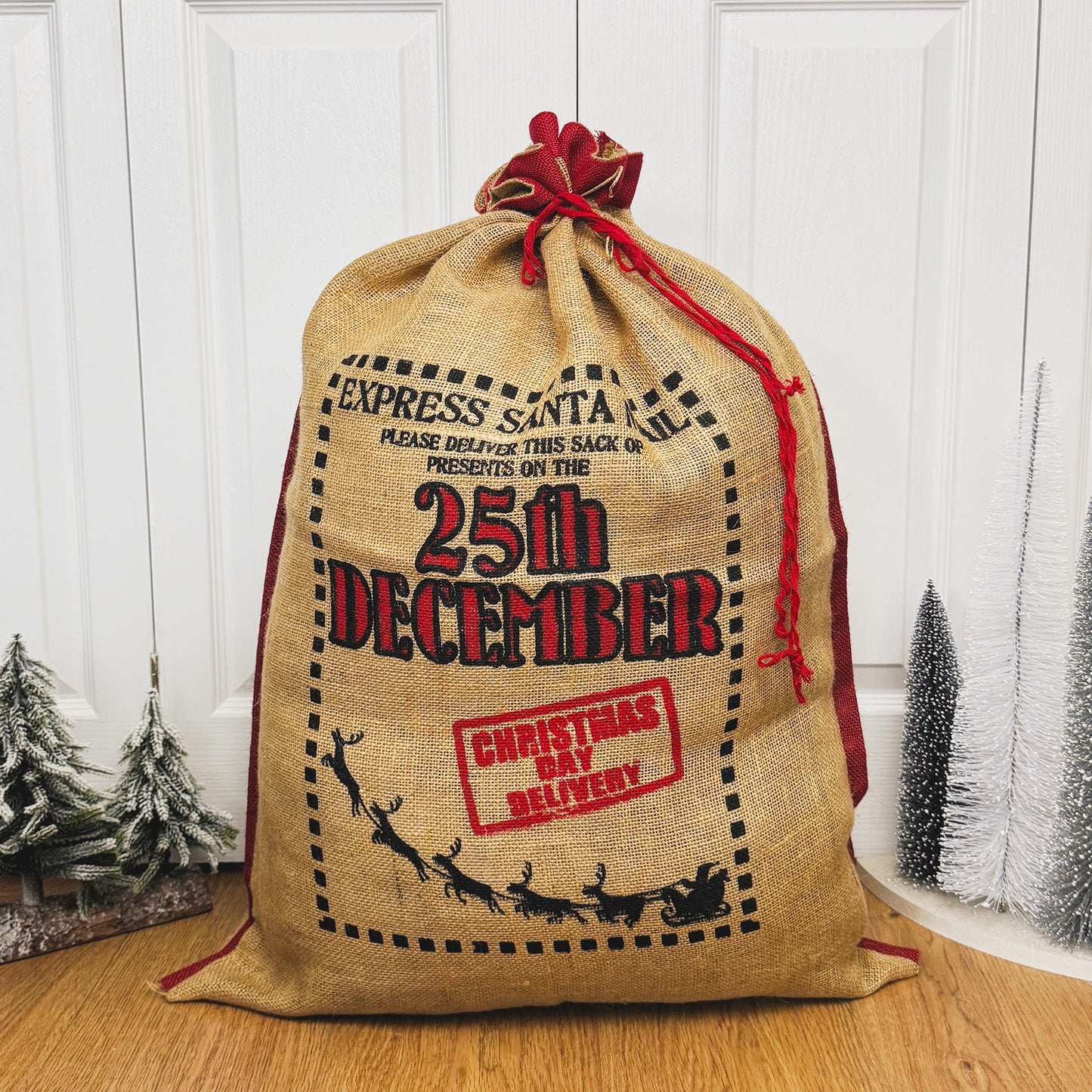 Traditional Christmas Gift Sack - Santa Mail Christmas Present Sack - Eco Christmas