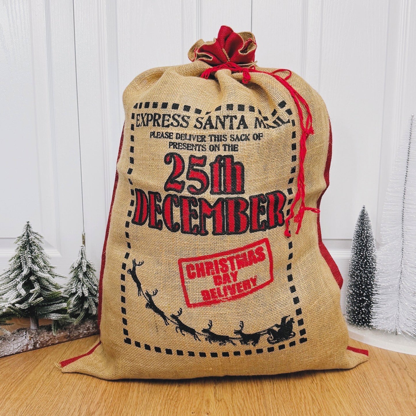 Traditional Christmas Gift Sack - Santa Mail Christmas Present Sack - Eco Christmas