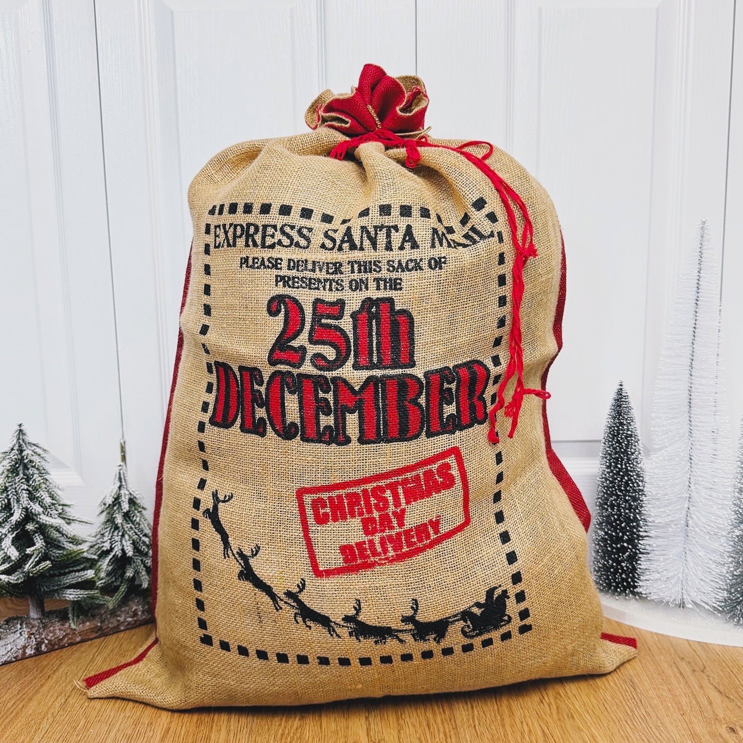 Traditional Christmas Gift Sack - Santa Mail Christmas Present Sack - Eco Christmas