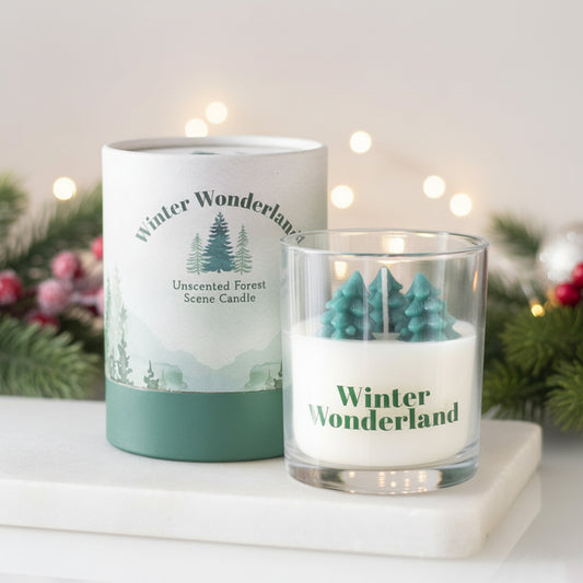 Christmas Tree Gift Candle - Christmas Candle - Secret Santa