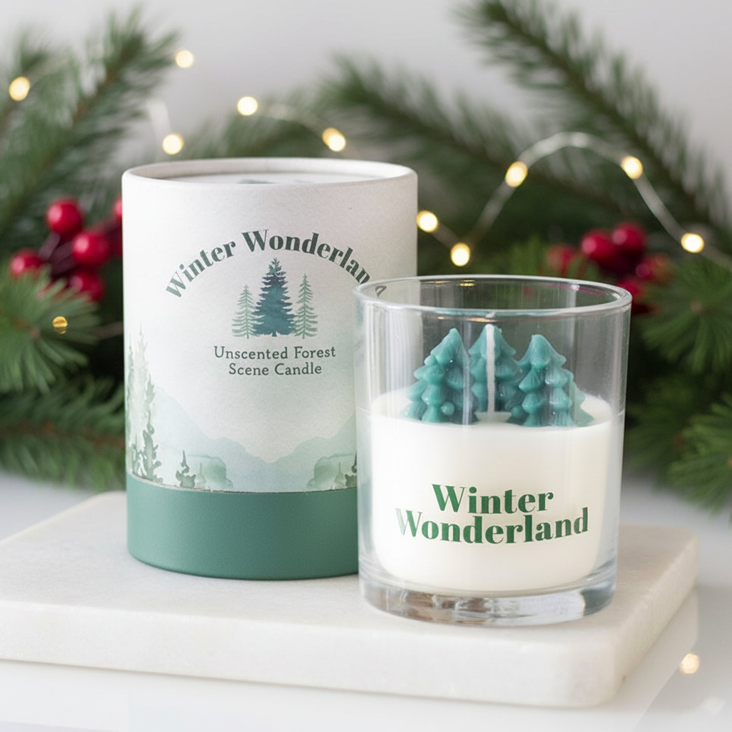 Christmas Tree Gift Candle - Christmas Candle - Secret Santa