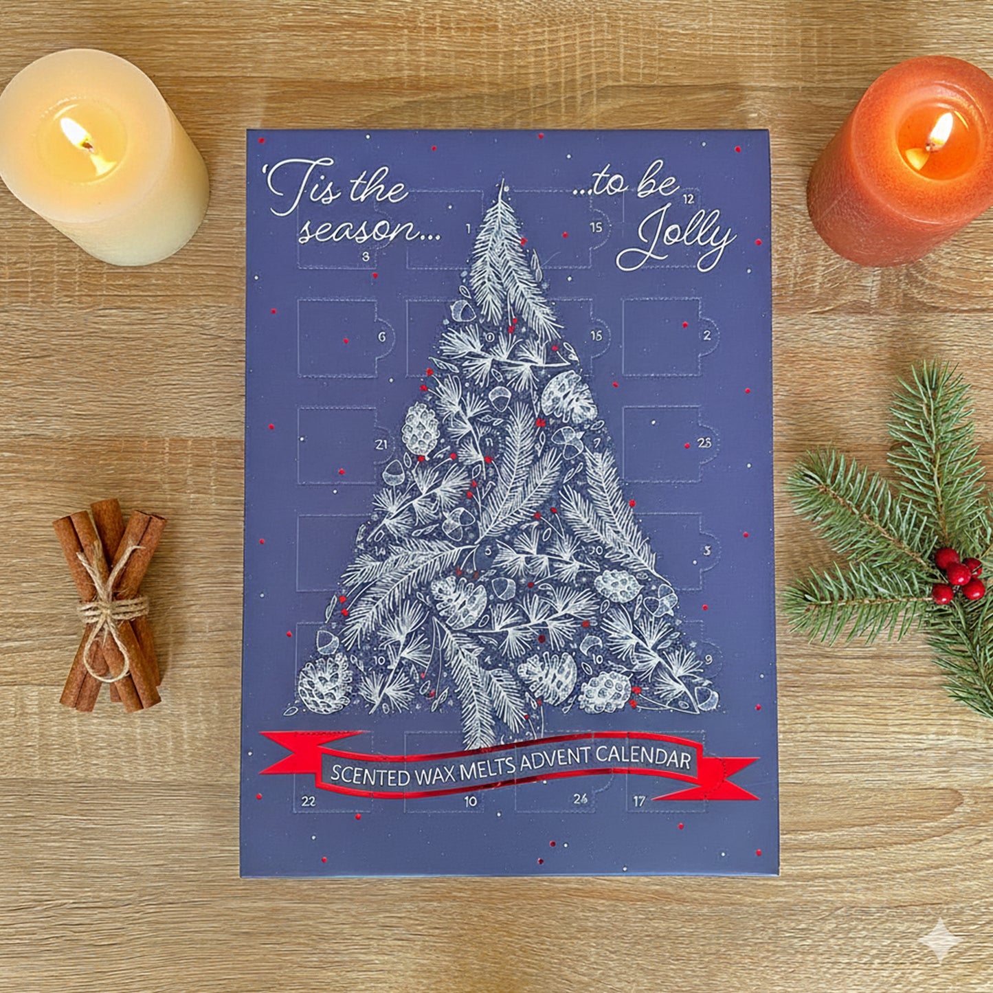 Advent Calendar with Scented Wax Melts - Christmas Countdown Calendars