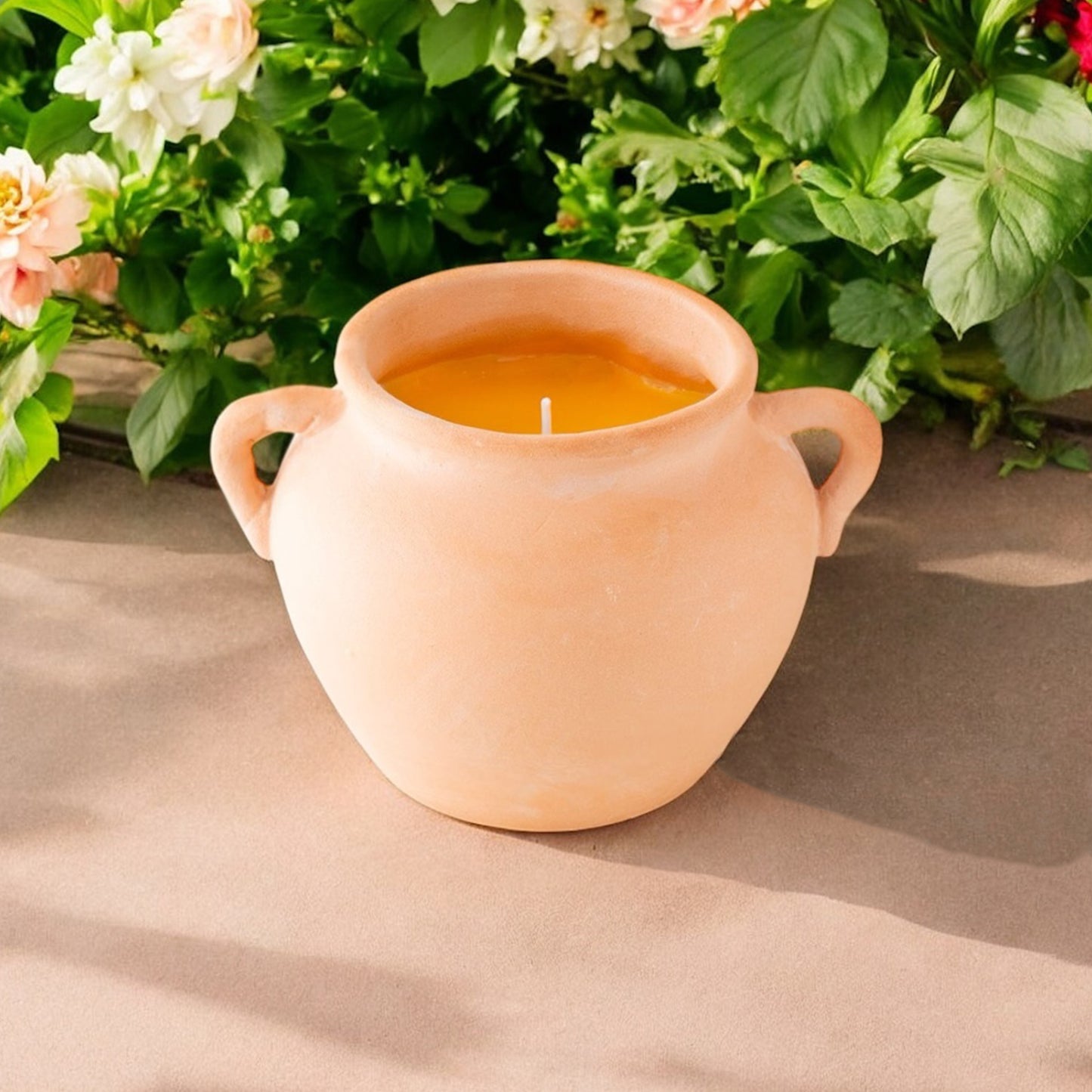 Terracotta Citronella Candle – Natural Insect Repellent Garden Candle