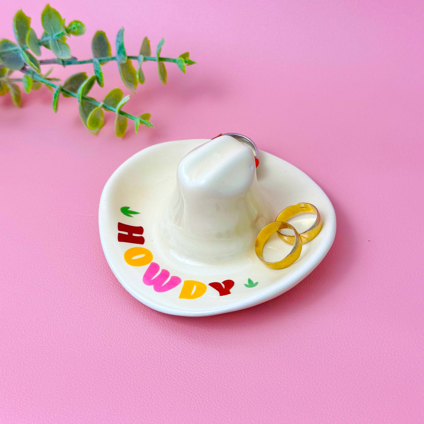 Cowboy Hat Trinket Tray – Western Jewellery Dish and Catchall Tray