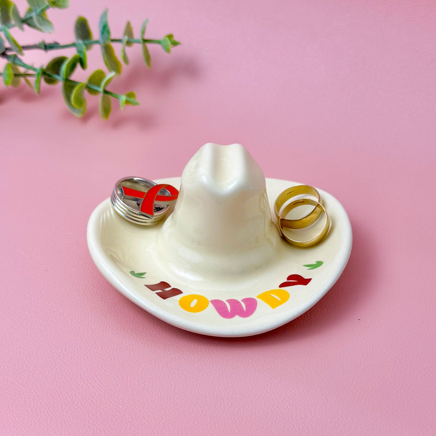 Cowboy Hat Trinket Tray – Western Jewellery Dish and Catchall Tray