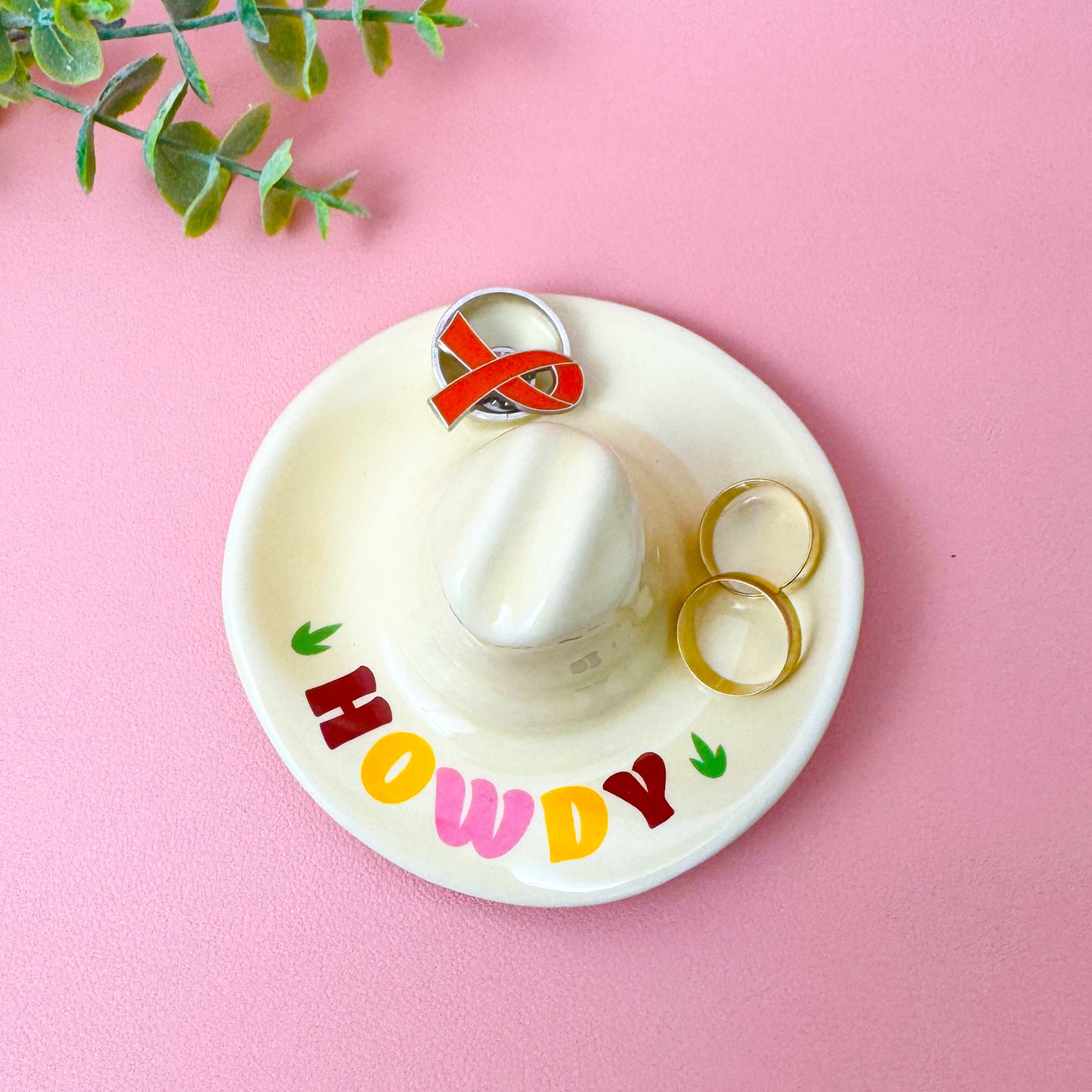 Cowboy Hat Trinket Tray – Western Jewellery Dish and Catchall Tray