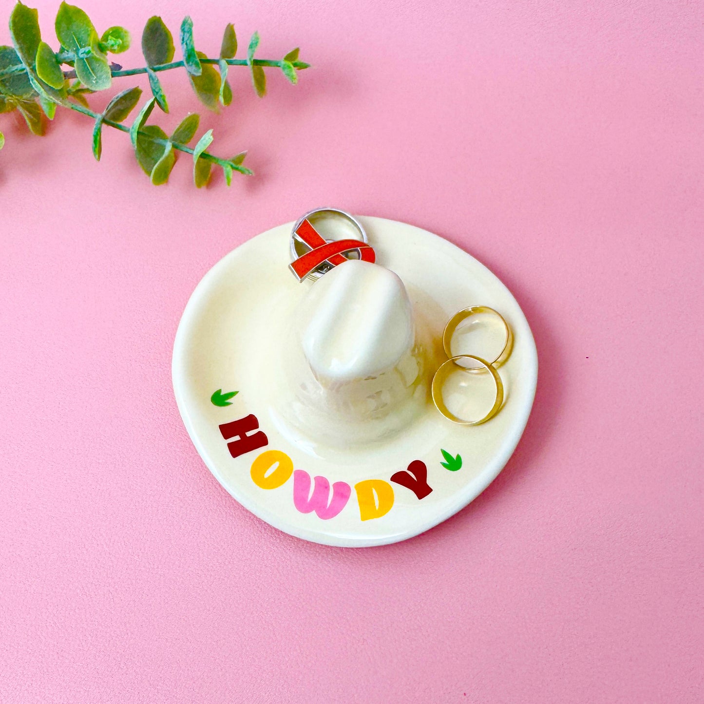 Cowboy Hat Trinket Tray – Western Jewellery Dish and Catchall Tray