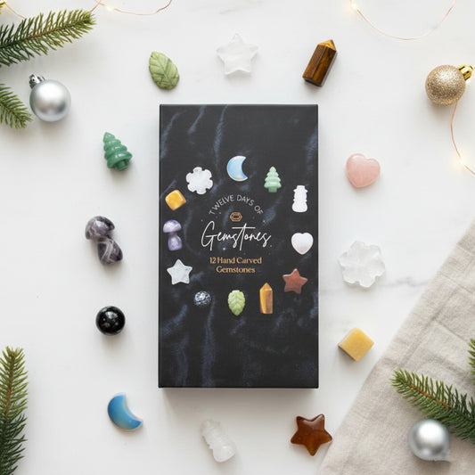12 Day Crystal Advent Calendar - Gemstone Christmas Countdown