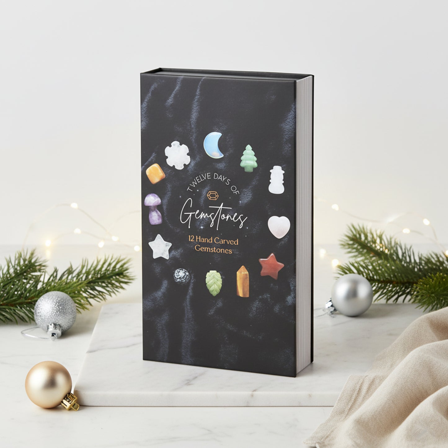 12 Day Crystal Advent Calendar - Gemstone Christmas Countdown