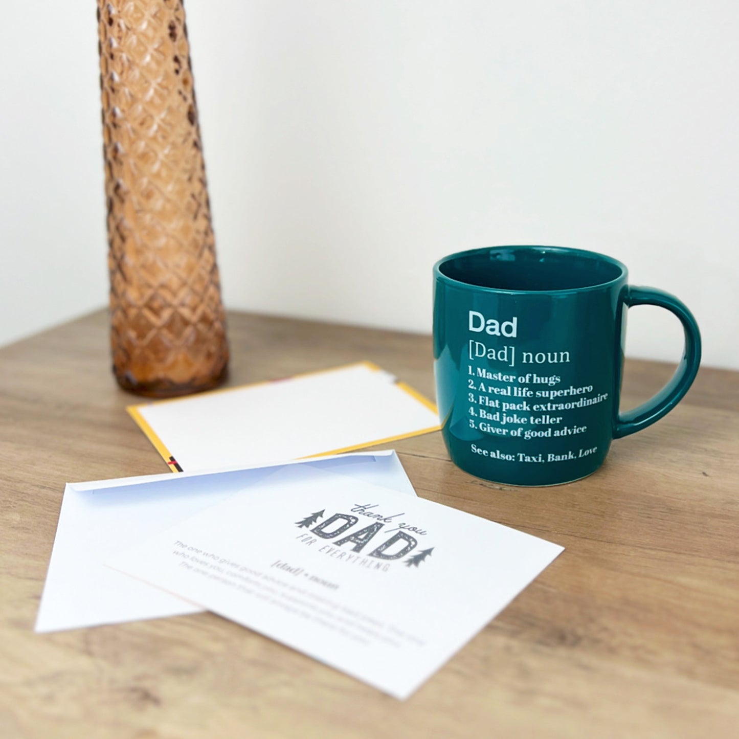 Father's Day Gift Mug with Greetings Card - Gift for Dad with Card