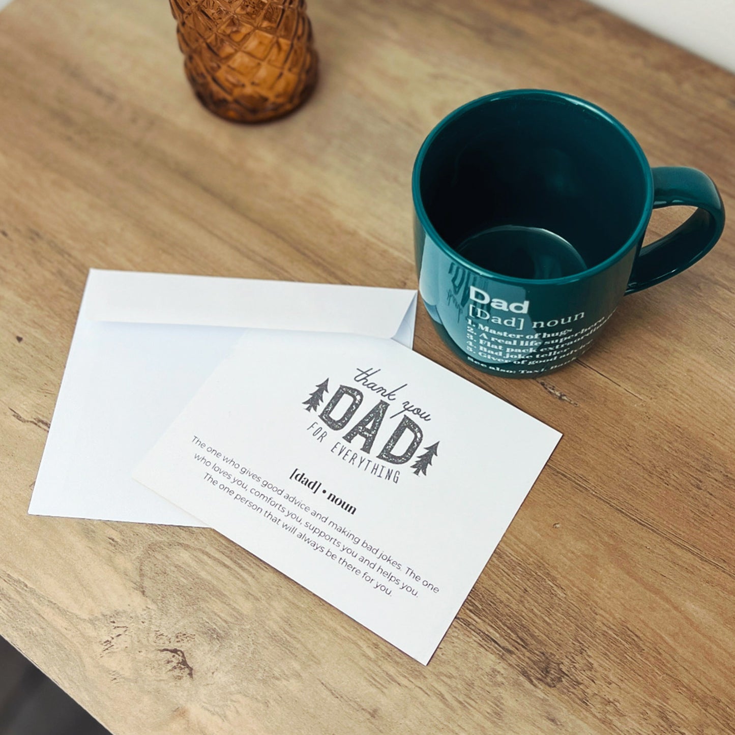 Father's Day Gift Mug with Greetings Card - Gift for Dad with Card