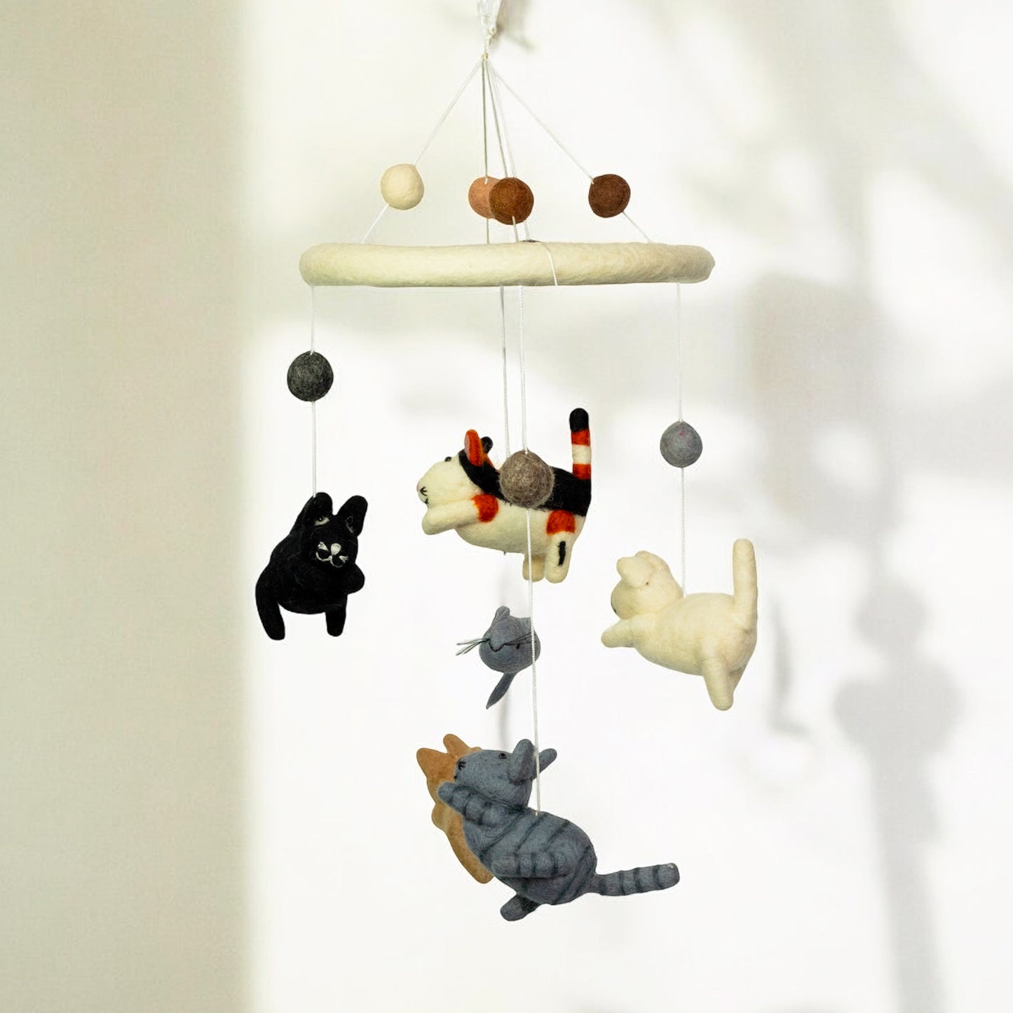 Handmade Felt Baby Cot Mobiles – Colourful Nursery Décor & Newborn Gift