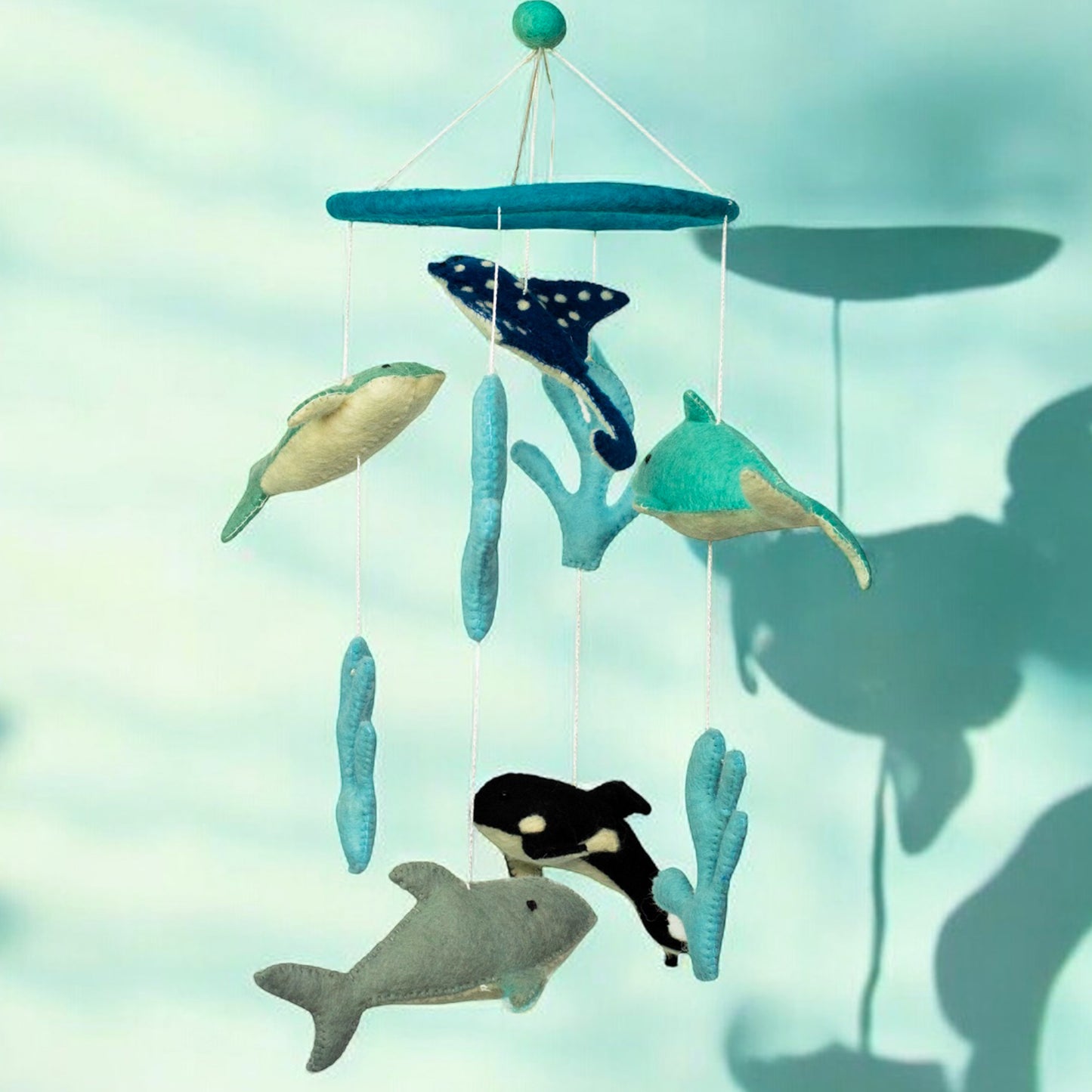 Handmade Felt Baby Cot Mobiles – Colourful Nursery Décor & Newborn Gift