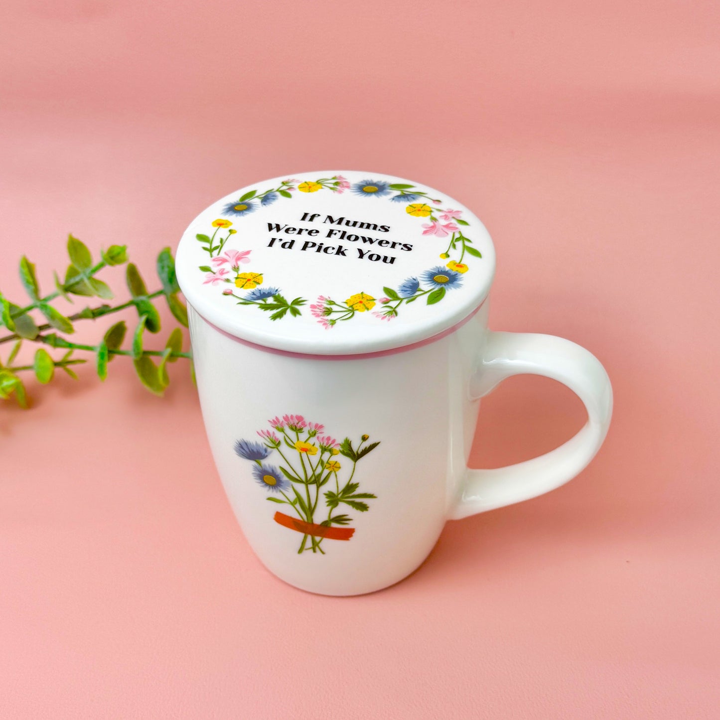 Floral Mug and Coaster Gift Set for Mum – “If Mums Were Flowers, I’d Pick You”