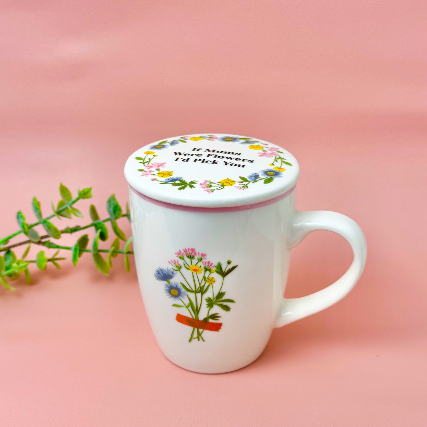 Floral Mug and Coaster Gift Set for Mum – “If Mums Were Flowers, I’d Pick You”
