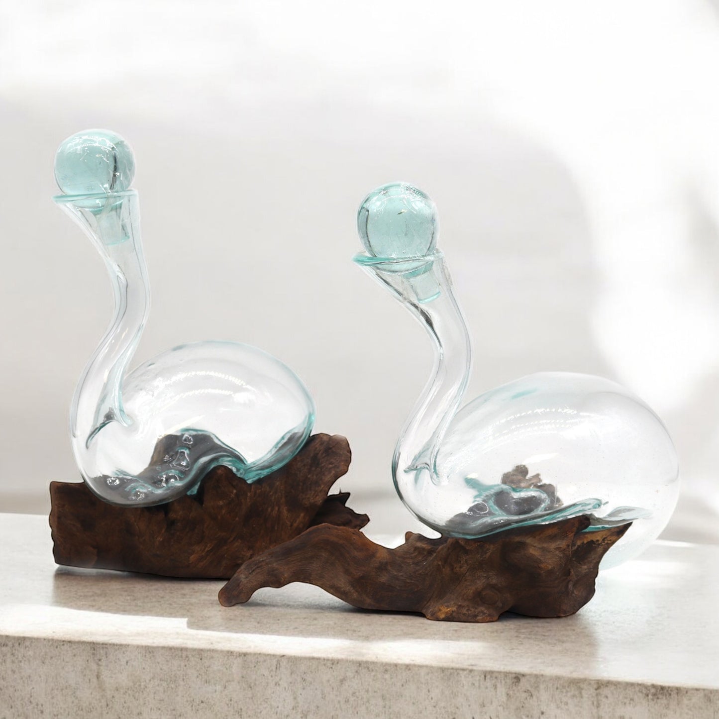 Melted Glass Wine Decanter - Red Wine Decanter - Molten Glass Wine Decanter