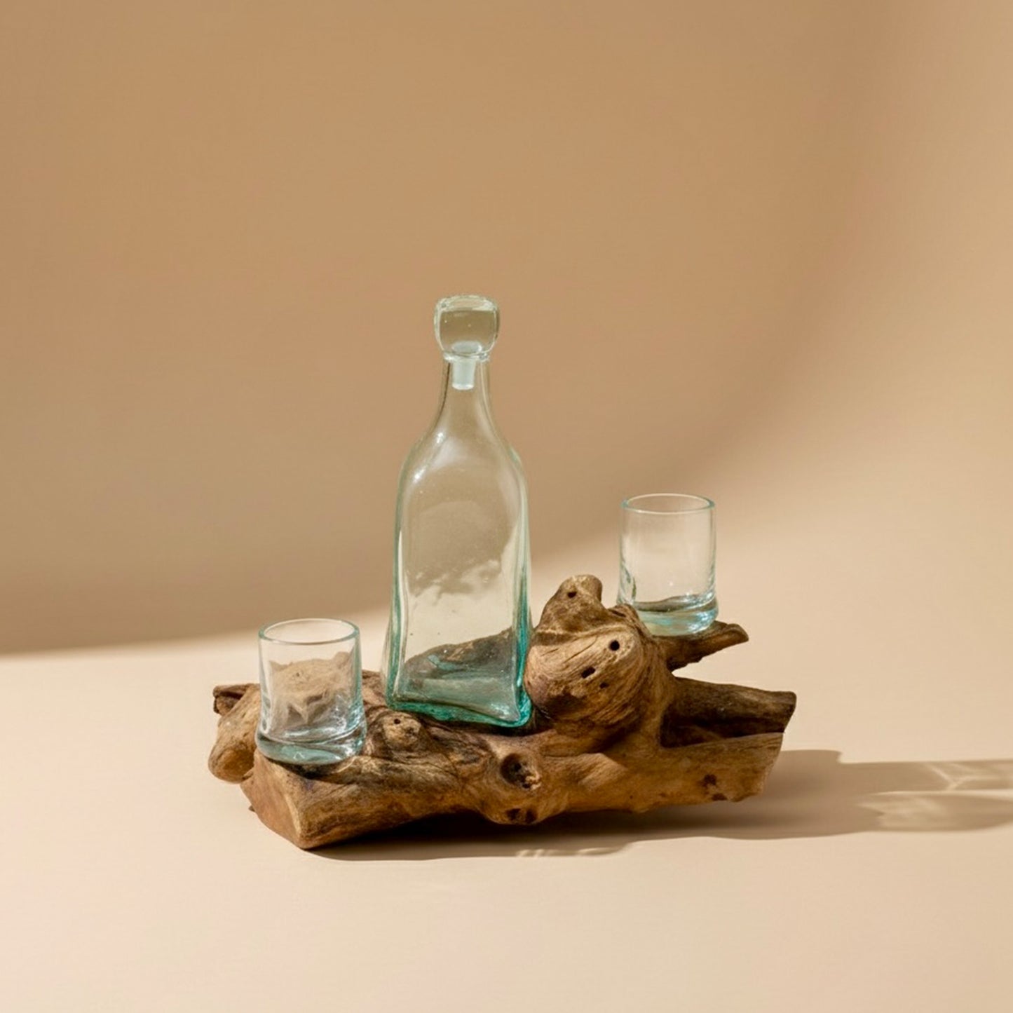 Handmade Molten Glass Whisky Decanter - Father's Day Gift for Dad