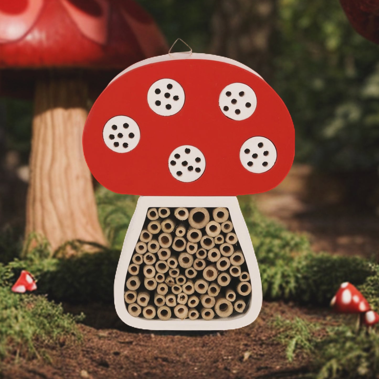 Mushroom Insect Hotel and Bug House - Garden Insect Shelter - Wildlife Hotel
