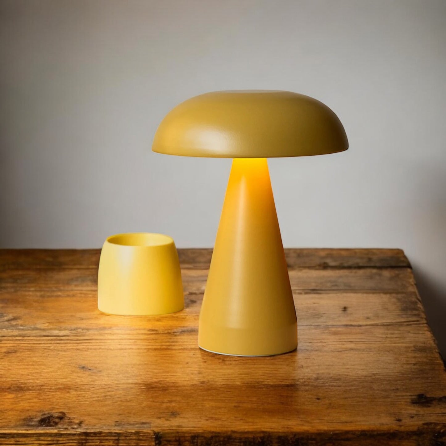 Portable Mushroom Lamp – Dimmable Touch Control Lamp for Camping - Cordless Lamp