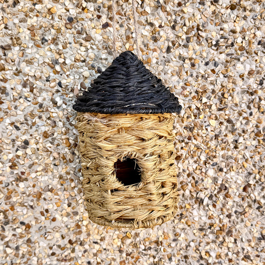 Rattan Bird House – Natural Garden Nesting Box & Gift for Gardeners