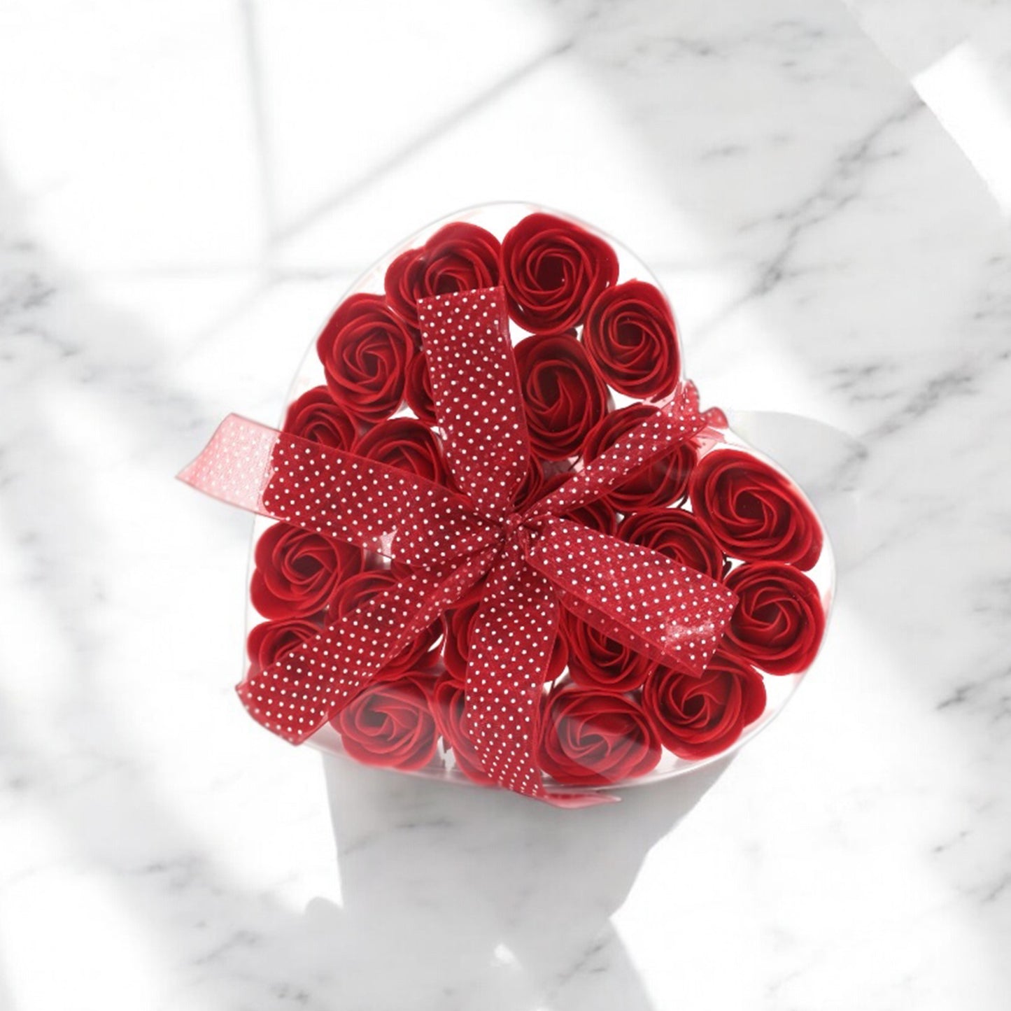 Heart-Shaped Soap Flower Bath Set – Romantic Valentine’s Day Gift for Her