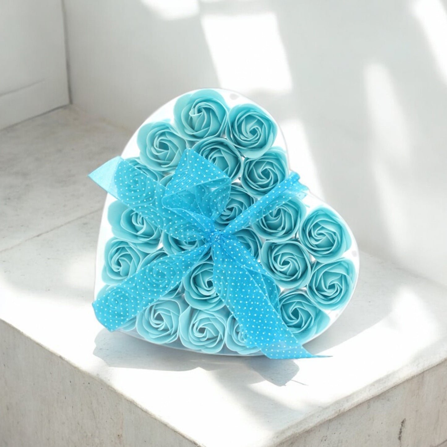 Heart-Shaped Soap Flower Bath Set – Romantic Valentine’s Day Gift for Her