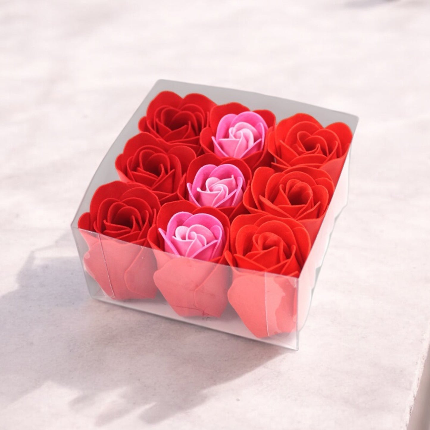 Romantic Rose Soap Flower Gift Set – Handmade Bath Bomb Flowers in Gift Box