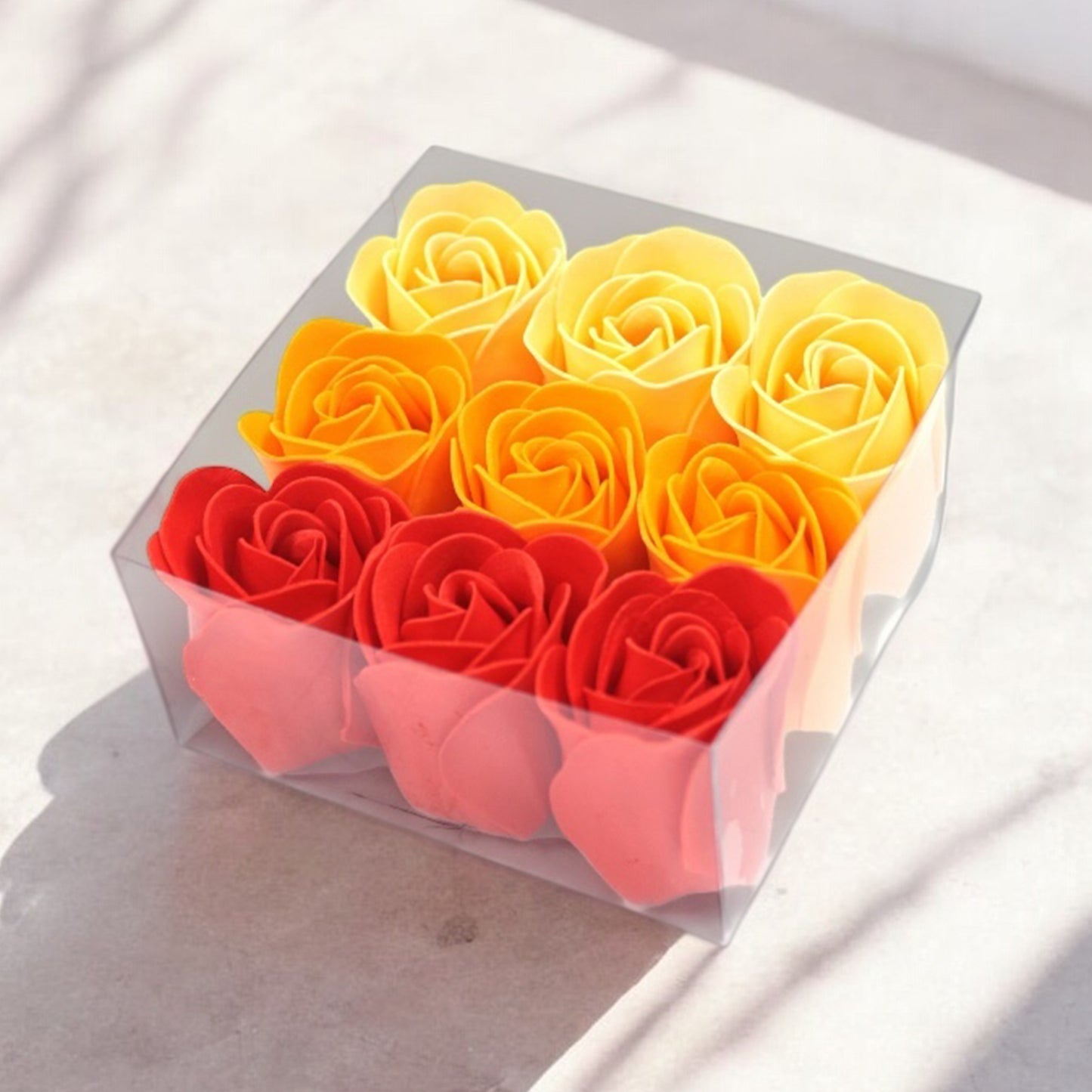 Romantic Rose Soap Flower Gift Set – Handmade Bath Bomb Flowers in Gift Box