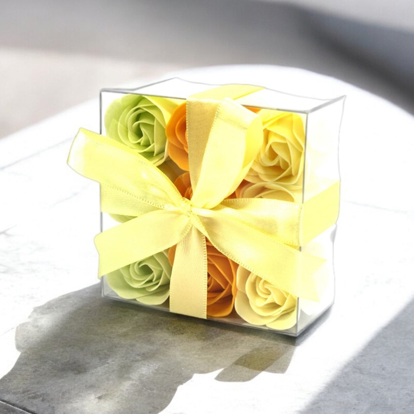 Romantic Rose Soap Flower Gift Set – Handmade Bath Bomb Flowers in Gift Box