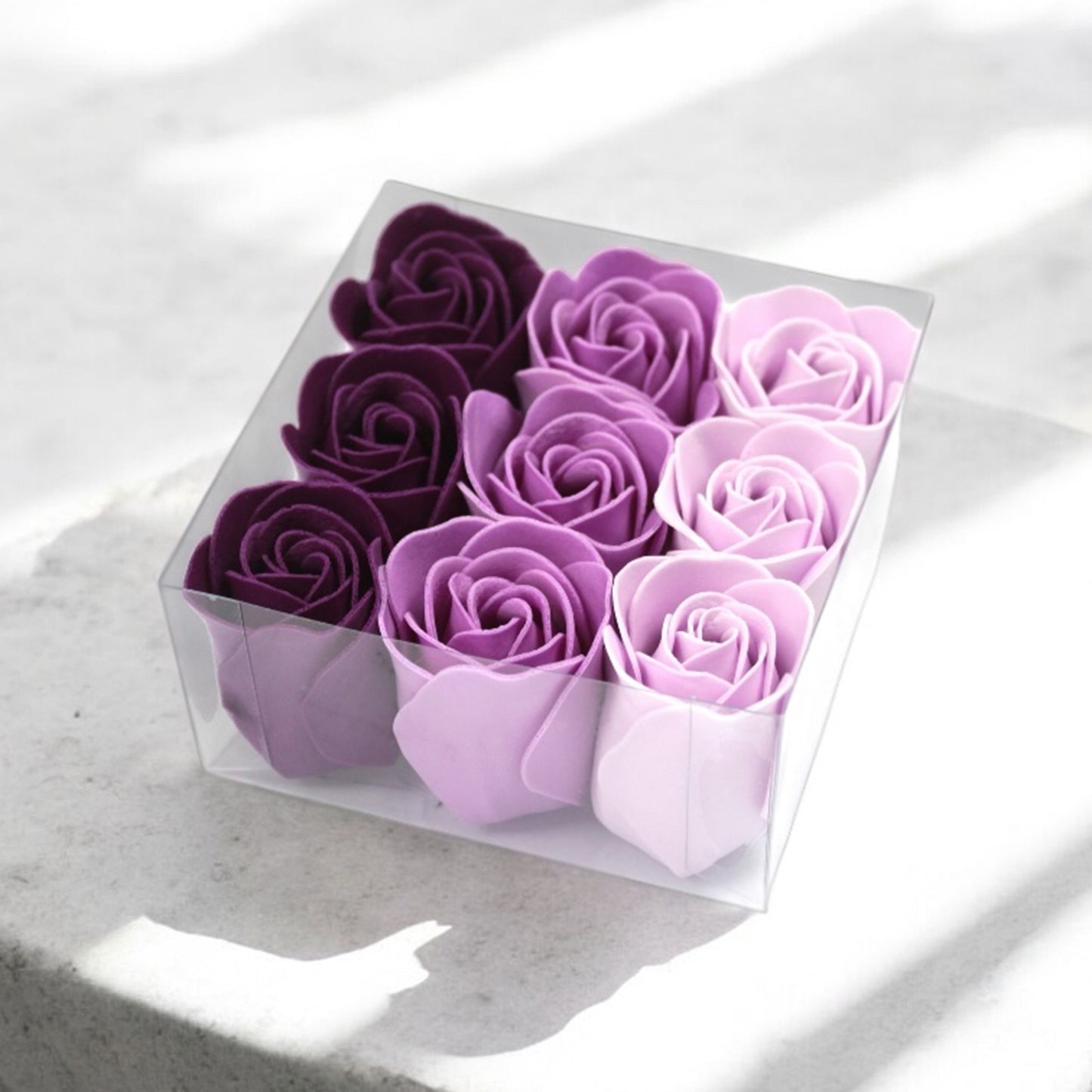 Romantic Rose Soap Flower Gift Set – Handmade Bath Bomb Flowers in Gift Box