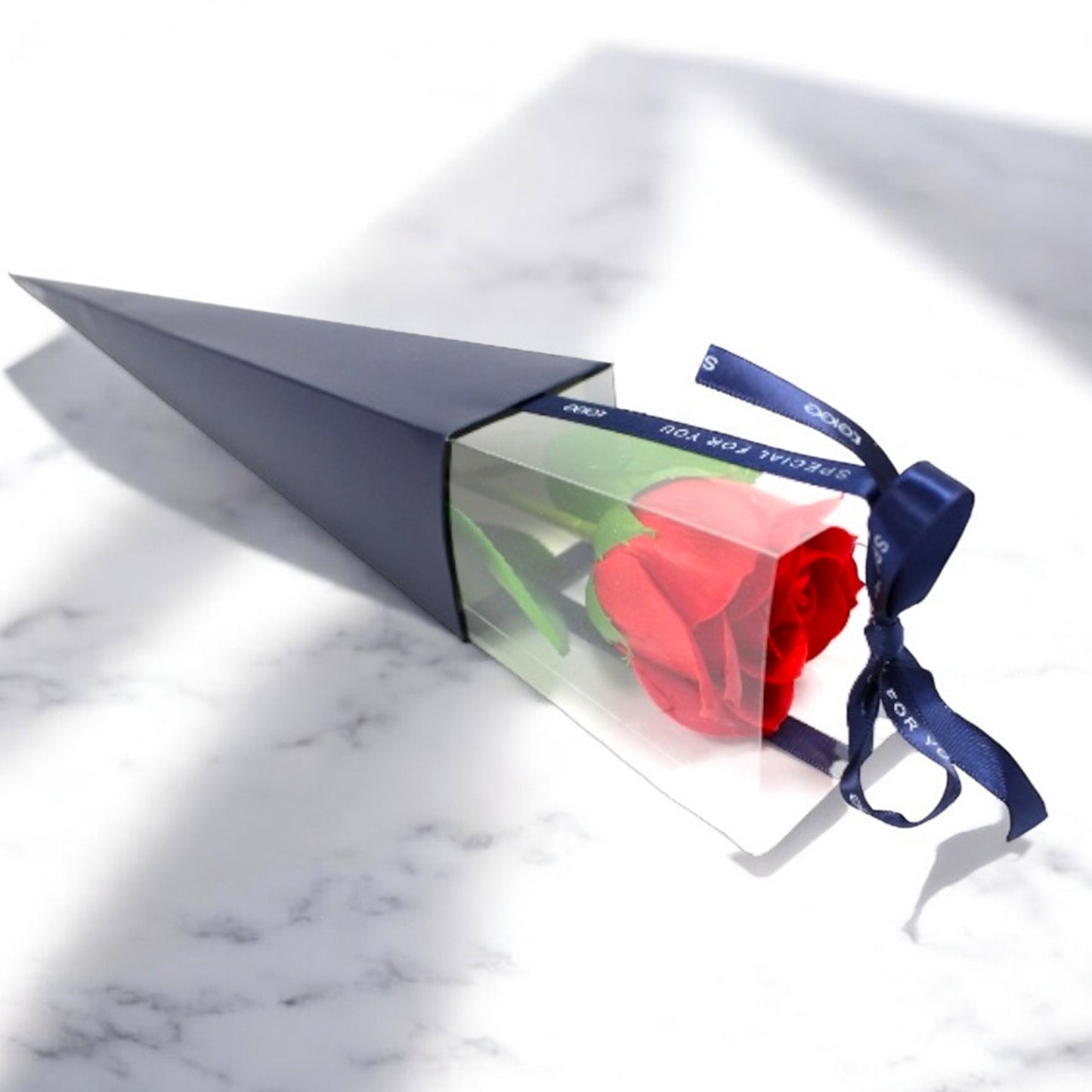 Single Red Rose Bath Bomb - Romantic Gift for Her