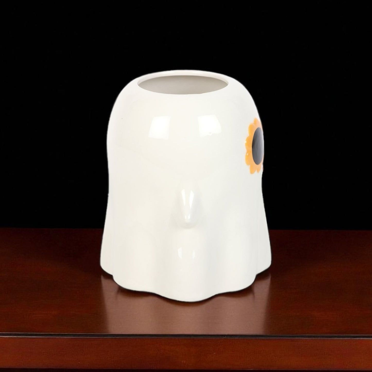 Spooky Ghost Flower Vase - White Halloween Vase