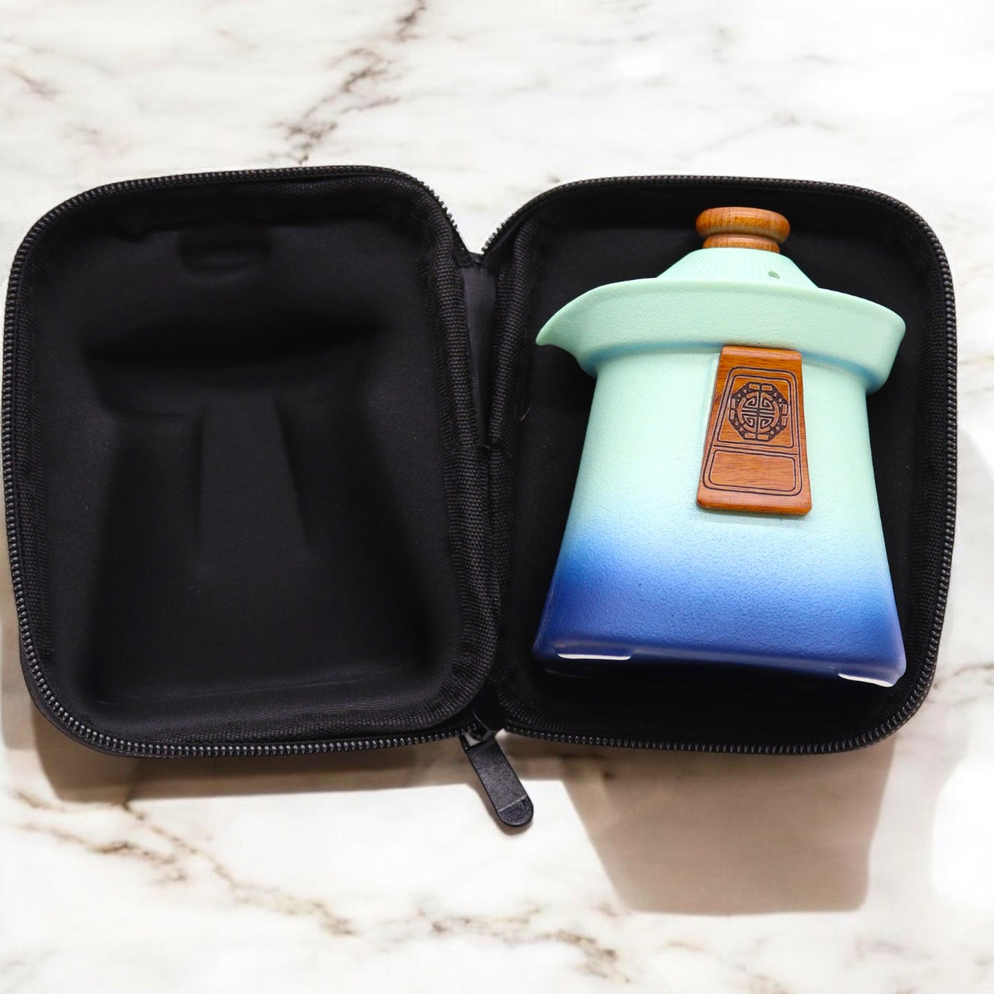 Colourful Ceramic Tea Set with Teapot and Tea Cups