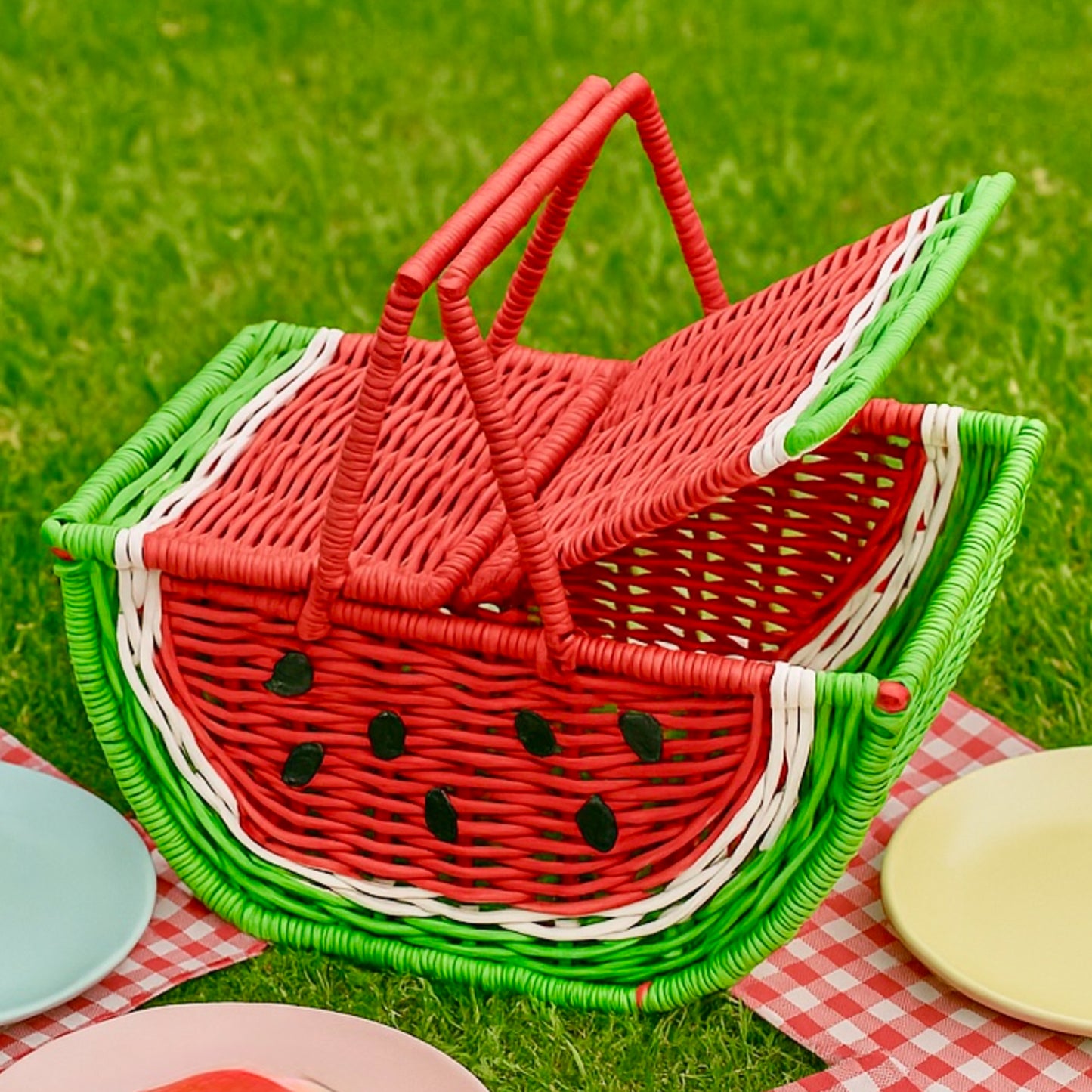 Watermelon Picnic Basket - Summer Picnic Hamper