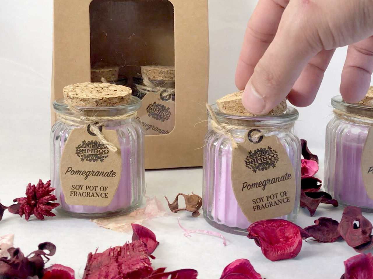 Pomegranate Scented Soy Candles