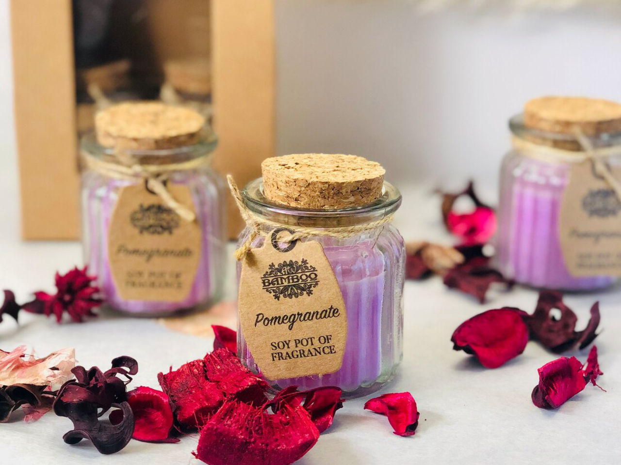 Pomegranate Scented Soy Candles