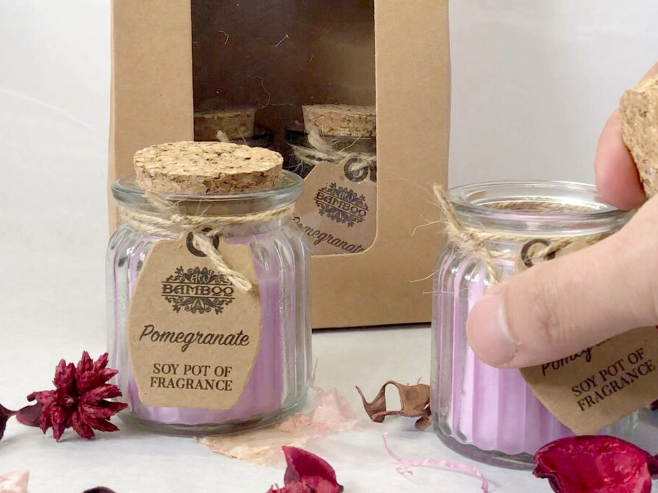 Pomegranate Scented Soy Candles