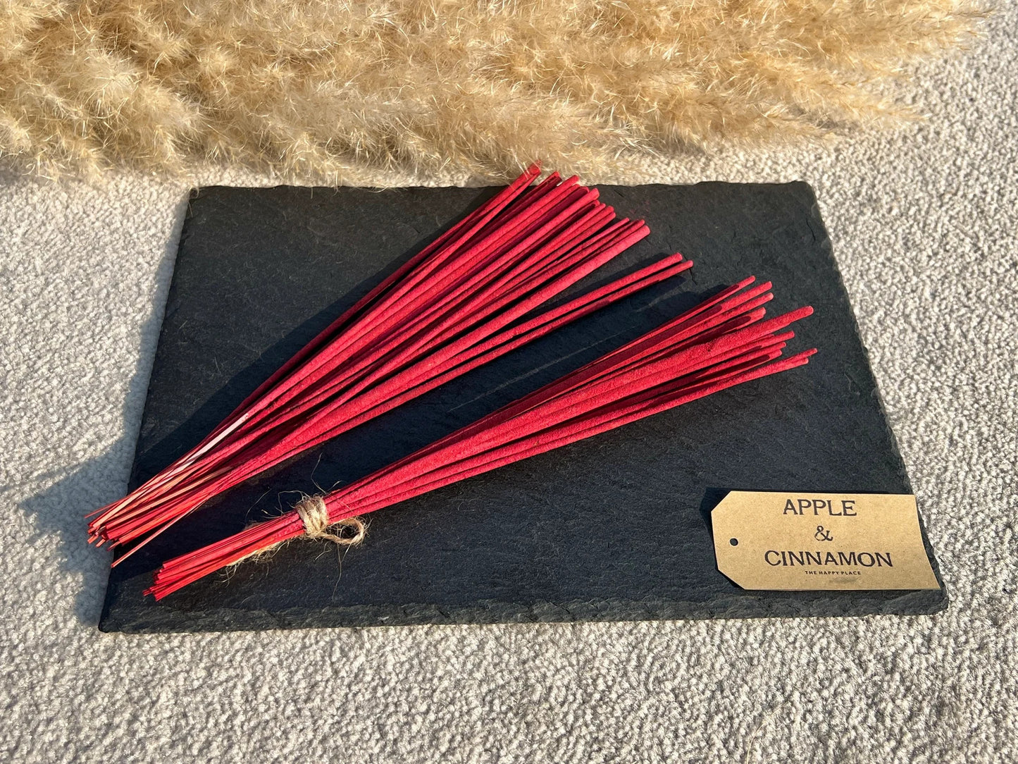 Apple & Cinnamon Incense Sticks - Hand Rolled Incense - Bamboo Incense Sticks