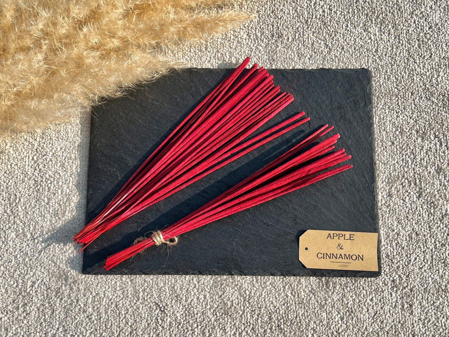 Apple & Cinnamon Incense Sticks - Hand Rolled Incense - Bamboo Incense Sticks