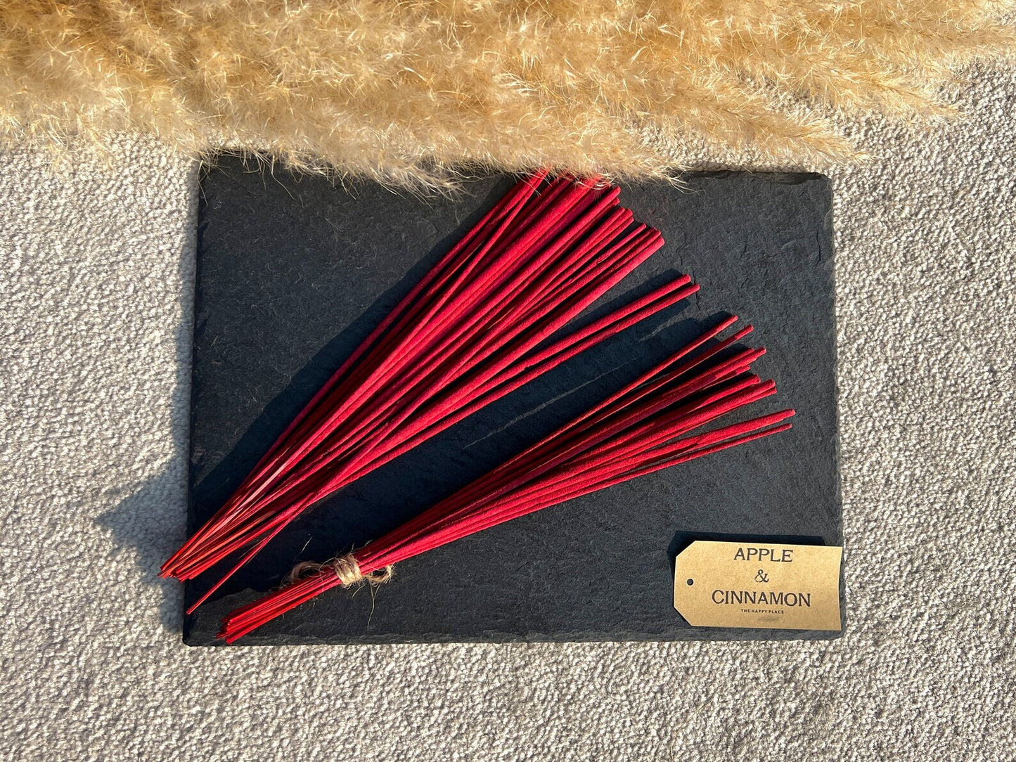 Apple & Cinnamon Incense Sticks - Hand Rolled Incense - Bamboo Incense Sticks