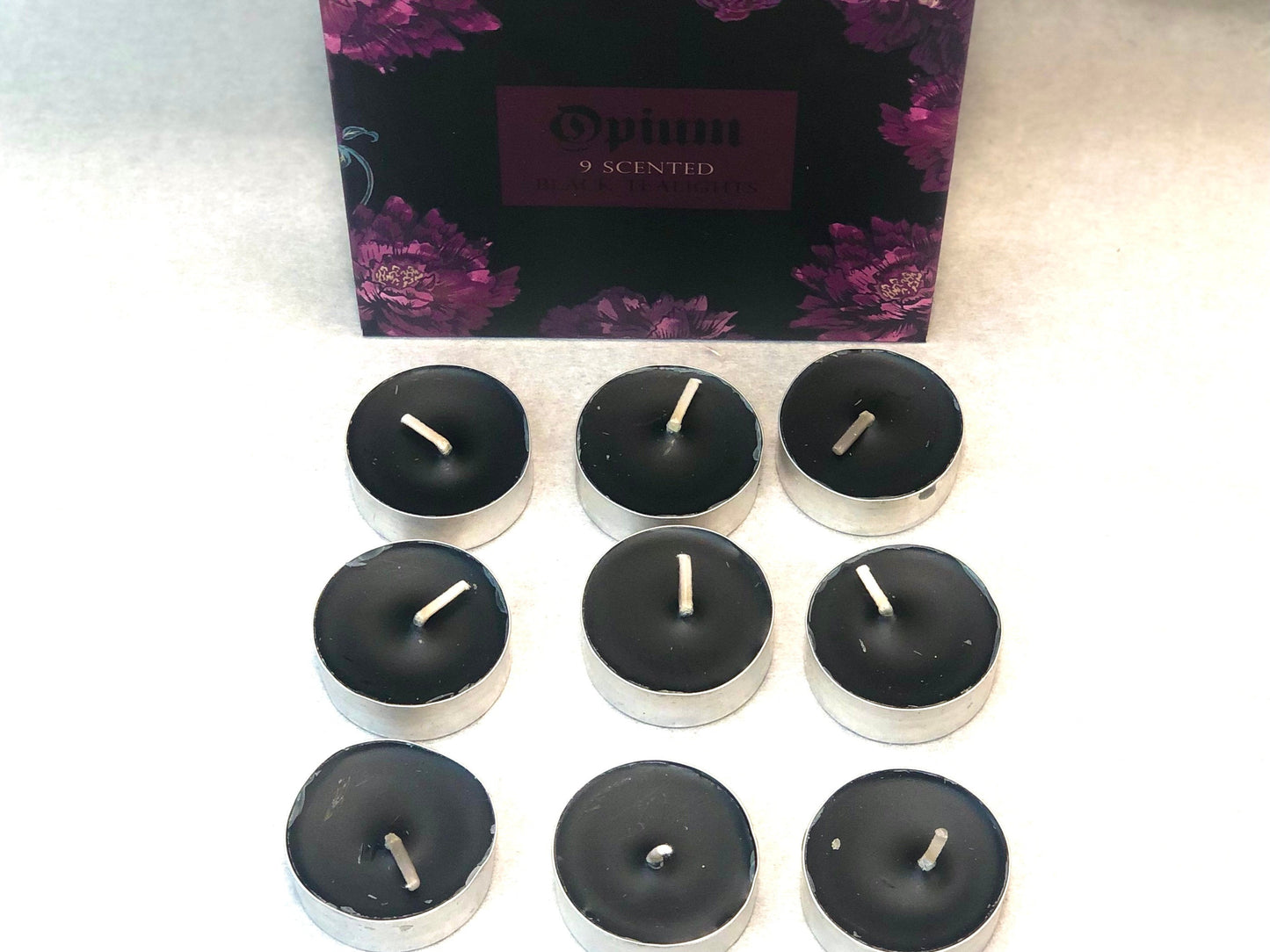 Black Opium Scented Tea Lights - Set of 9 Tea Light candles Giftset