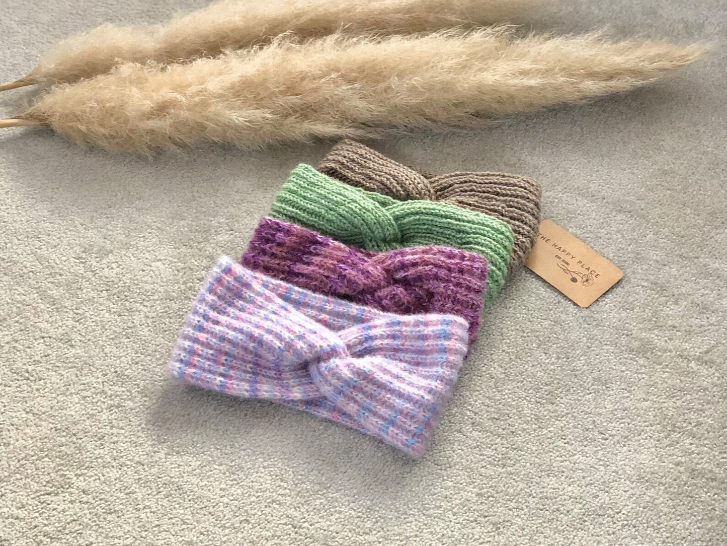 Knitted Knot Twist Headbands - Vintage Style Headband and Ear Warmers