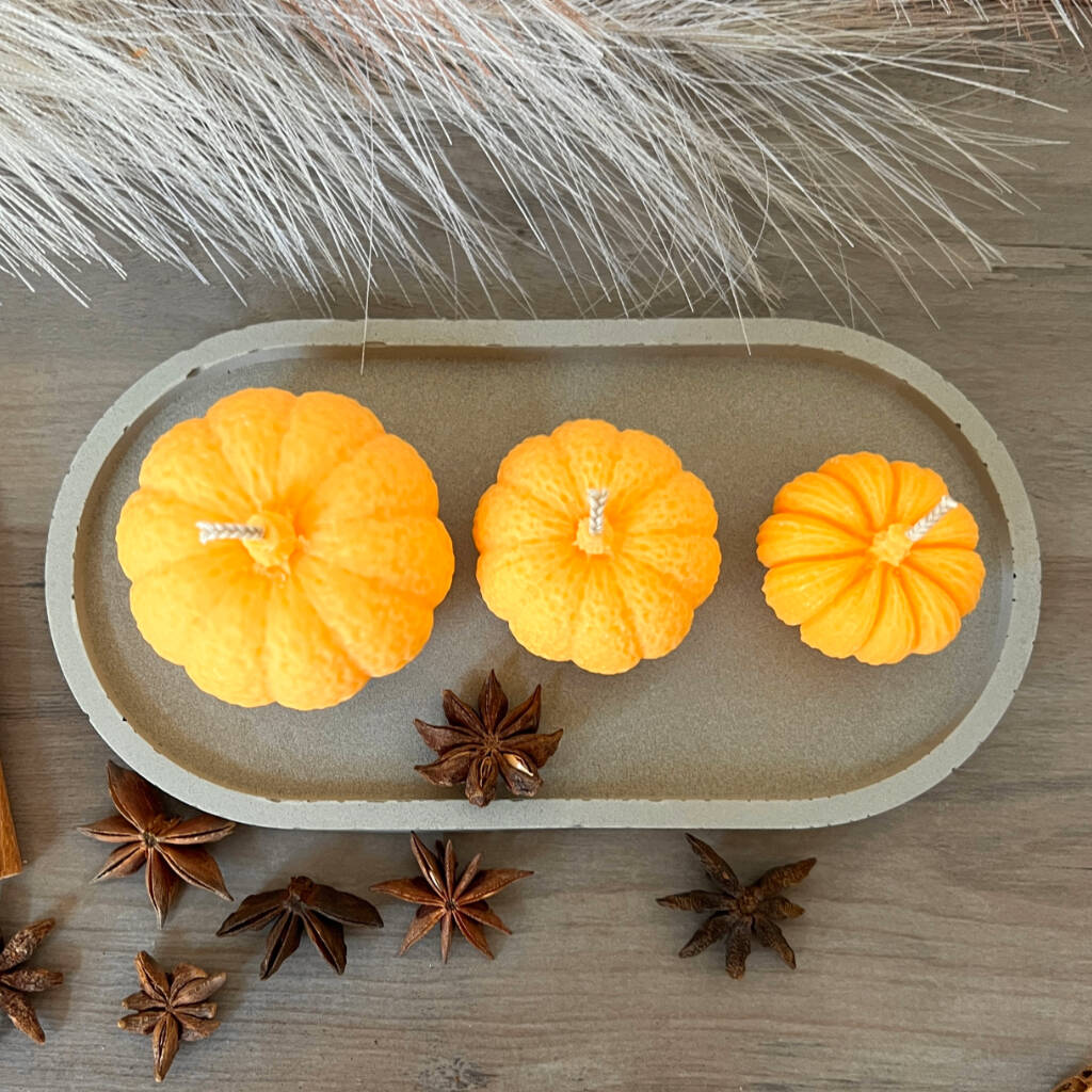 Spiced Pumpkin Aesthetic Candles - Natural Soy Wax Candle for Halloween