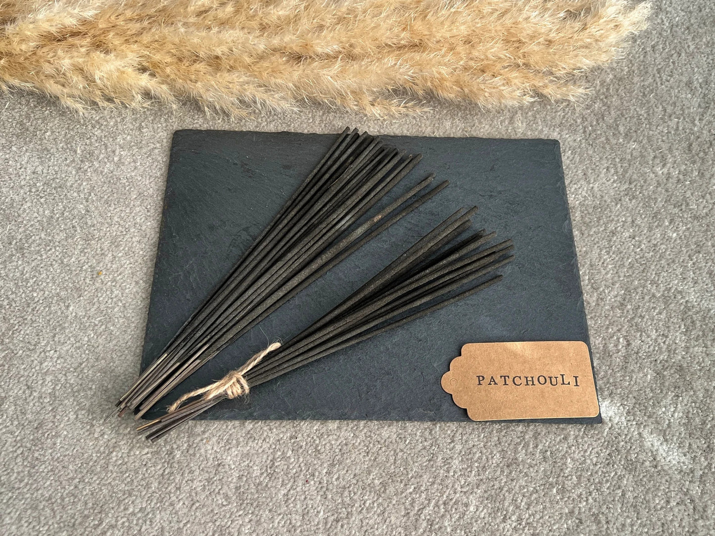 Patchouli Incense Sticks - Organic Bamboo Incense - Patchouli Scent
