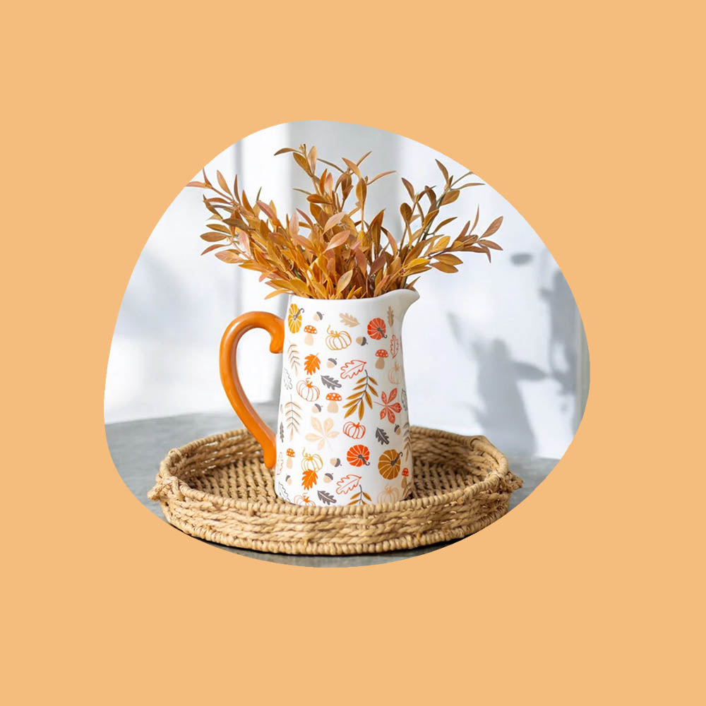 autumn-flower-jug-home-decor-milk-creamer-jug-breakfast-jug