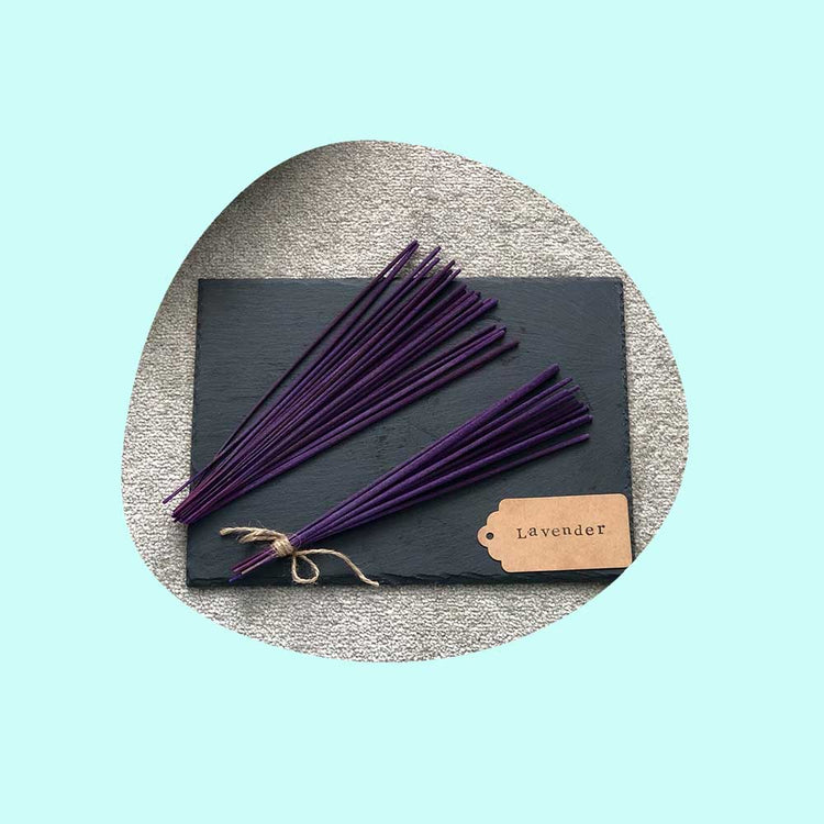 lavender-scent-incense-sticks-handrolled-incences-organic-bamboo-aromatherapy