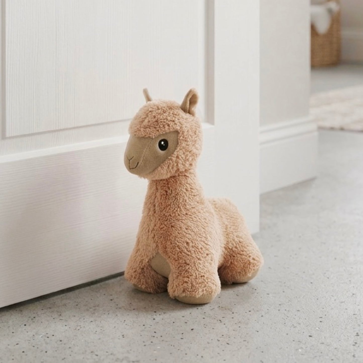 Brown Alpaca Door Stop and Alpaca Gift