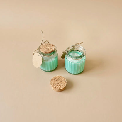 Apple and Cinnamon Soy Wax Candles - Vegan Soy Candles in Glass Pots - Christmas Candles