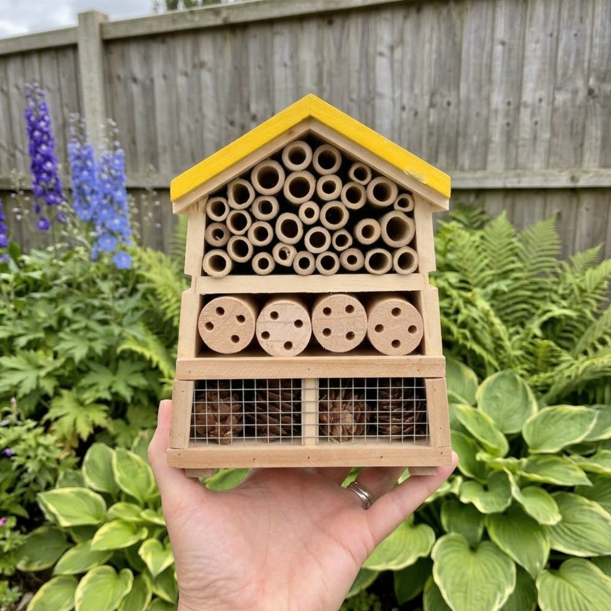 Bumble Bee Insect Hotel and Bee Hotel - Bee Hive Garden Decor